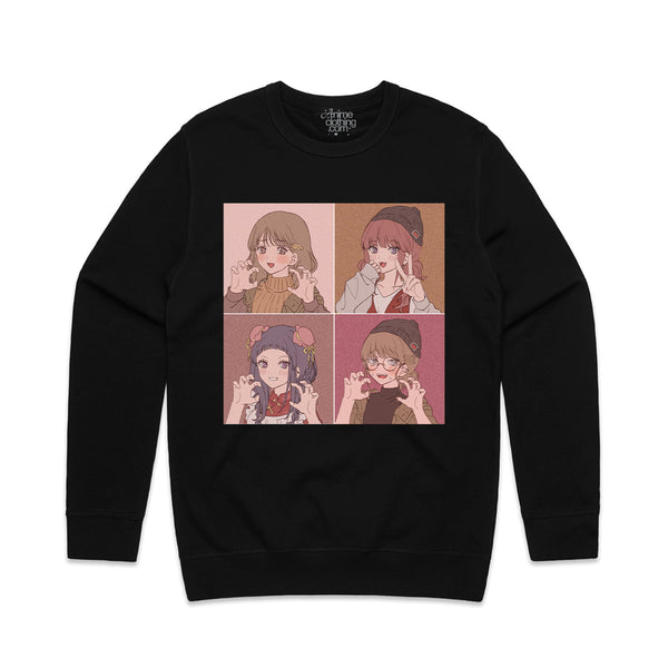 4 Anime Girls Sweater